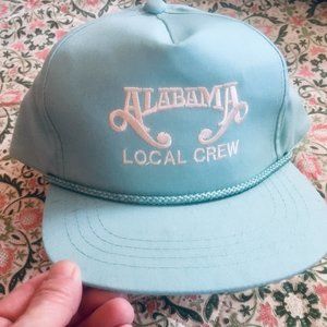 ALABAMA LOCAL CREW Aqua Baseball Cap 1996 Tour